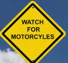 yield sign watch for motorcycles